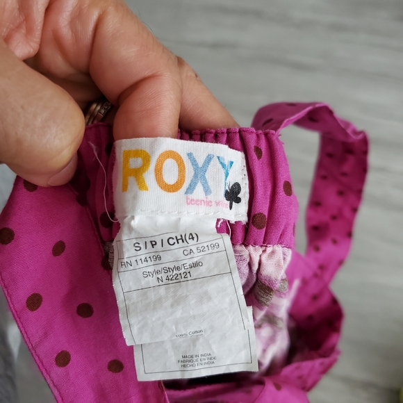 ROXY button up tank top Size 4T - Picture 7 of 7